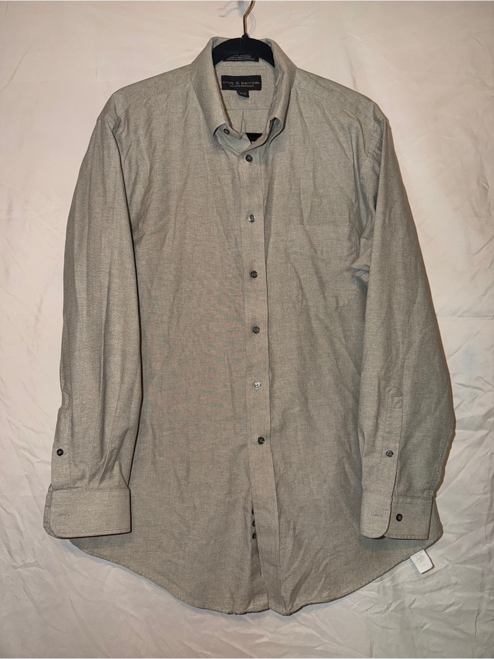 croft & barrow Men's Gray Textured Dress Shirt